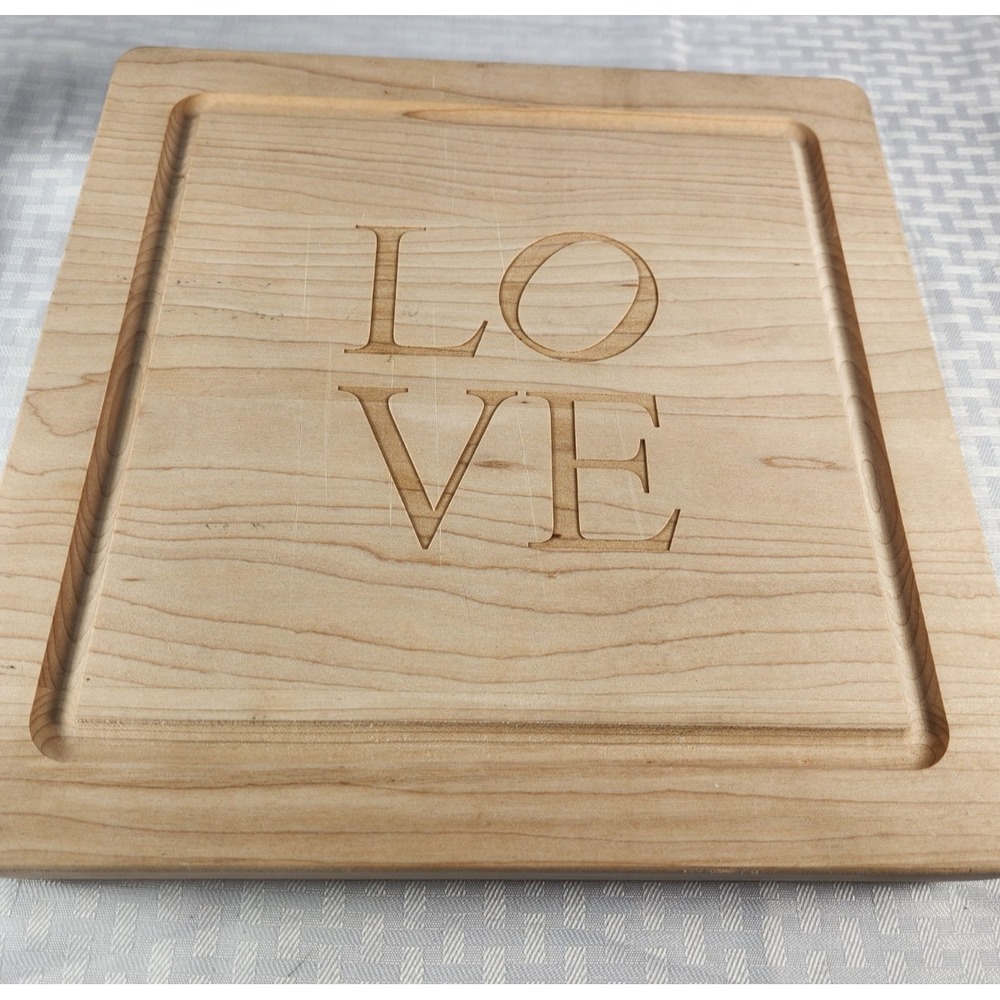 Butcher Block Cutting‎ Board LOVE Cuttingboard